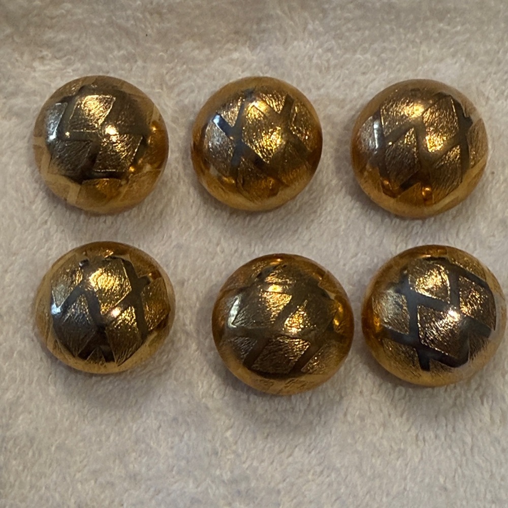 Gold Decorative Button Covers